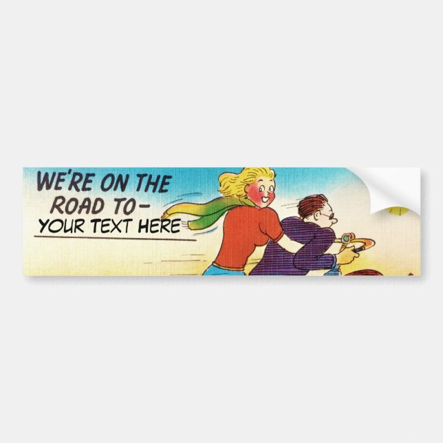 Autocollant De Voiture Voyage en moto (Devant)