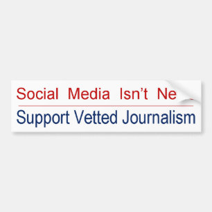 Autocollant De Voiture VRAI journalisme de soutien !