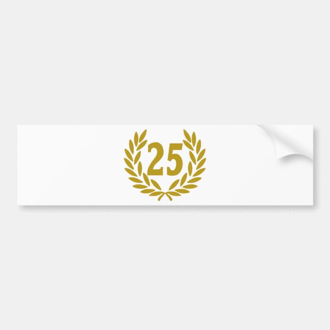Autocollant De Voiture vrai-laurier 25 (Devant)