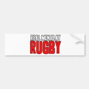 Autocollant De Voiture Vrai rugby de jeu d'hommes
