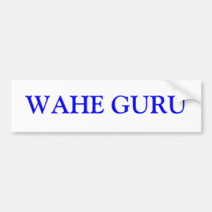 AUTOCOLLANT DE VOITURE WAHE GURU