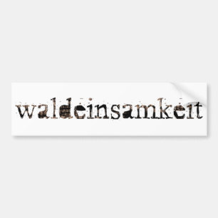 Autocollant De Voiture Waldeinsamkeit