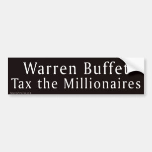 Autocollant De Voiture Warren Buffet Tax Millionnaires