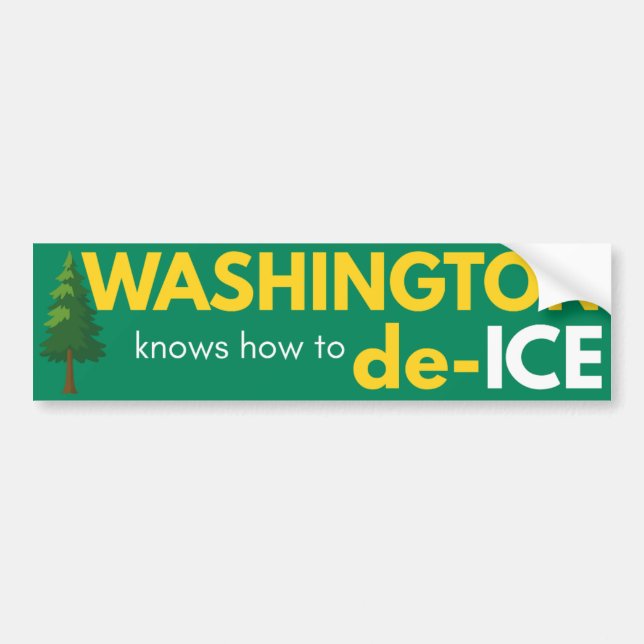 Autocollant De Voiture Washington political bumper sticker (Devant)