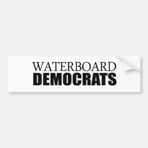 Autocollant De Voiture Waterboard Démocrate