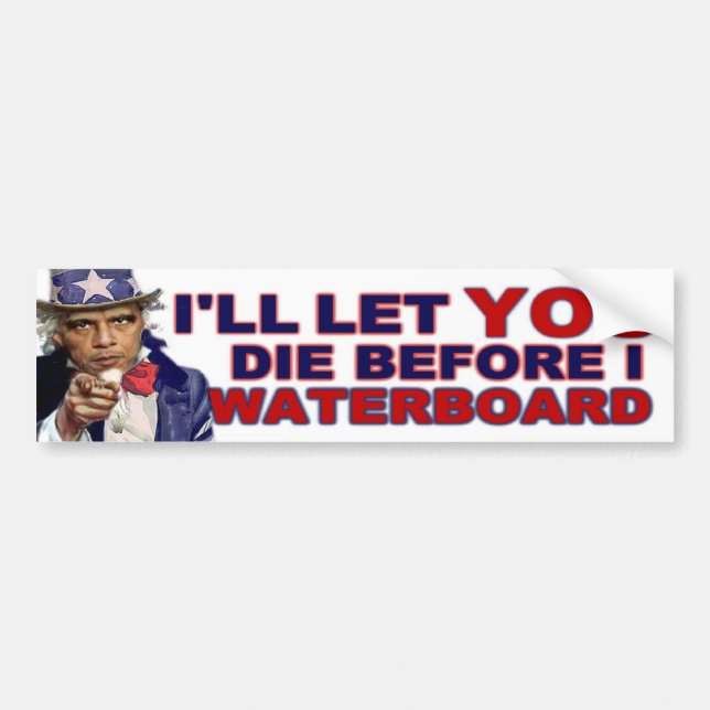 Autocollant De Voiture Waterboard ou meurent (Devant)