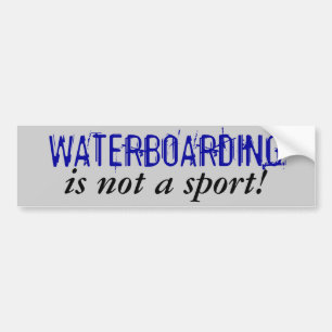 Autocollant De Voiture WATERBOARDING, n'est pas un sport !