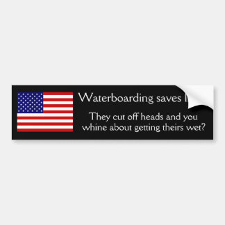 Autocollant De Voiture Waterboarding sauve les vies