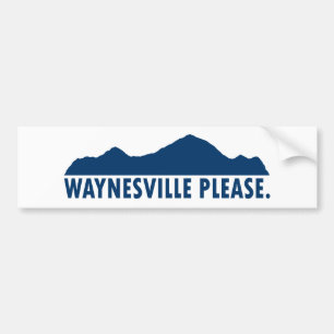Autocollant De Voiture Waynesville Caroline du Nord S'il vous plaît