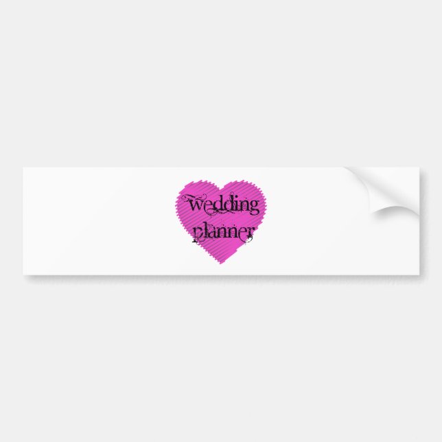 Autocollant De Voiture Wedding planner (Devant)