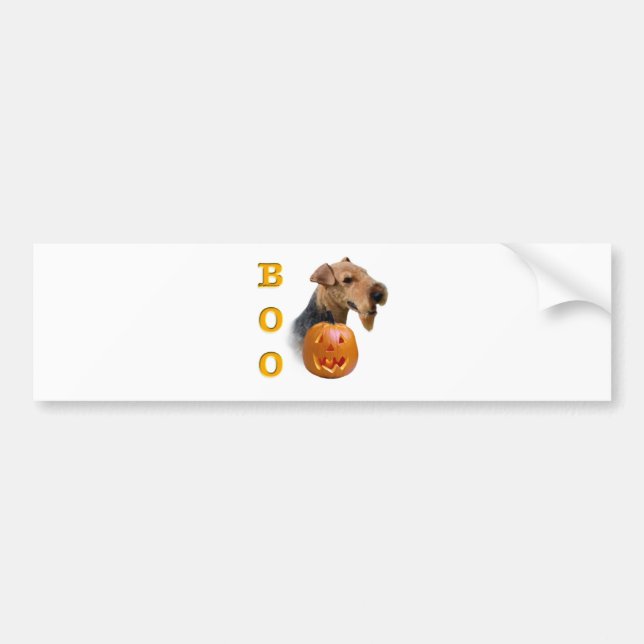 Autocollant De Voiture Welsh Terrier Boo (Devant)