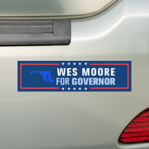 Autocollant De Voiture Wes Moore pour le gouverneur du Maryland