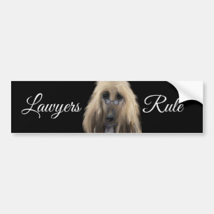 Autocollant De Voiture White Afghan Hound
