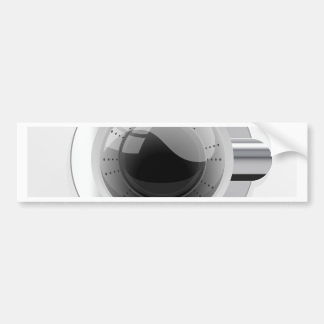 Autocollant De Voiture White Washington Machine (Devant)