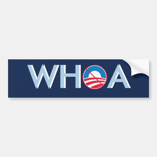 Autocollant De Voiture WHOA Obama (Devant)