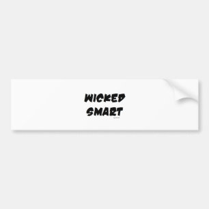 Autocollant De Voiture Wicked Smart