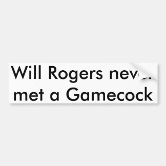 Autocollant De Voiture Will Rogers Bumper Sticker
