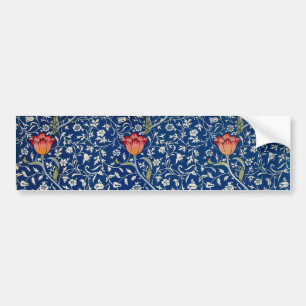 Autocollant De Voiture William Morris Medway Floral bleu