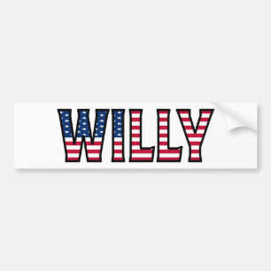 Autocollant De Voiture Willy Name Vorname USA Aufkleber Sticker Auto