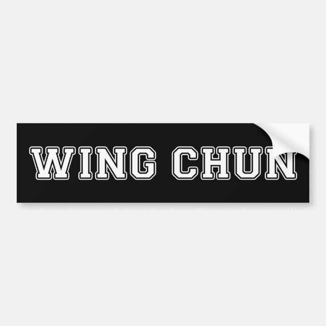 Autocollant De Voiture Wing Chun (Devant)