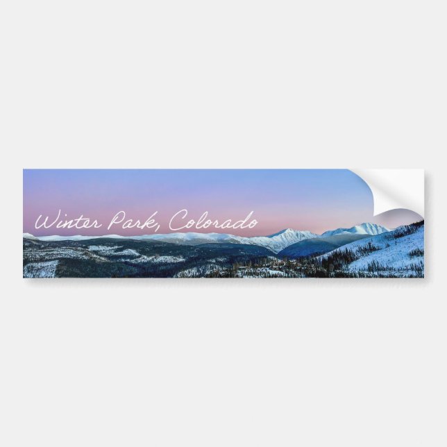 Autocollant De Voiture Winter Park Bumper Sticker (Devant)
