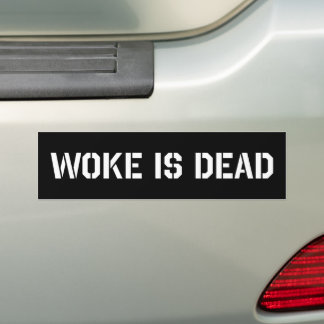 Autocollant De Voiture Woke Est Mort