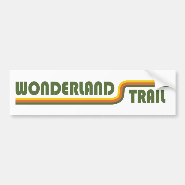 Autocollant De Voiture Wonderland Trail (Devant)