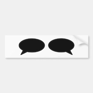 Autocollant De Voiture Word Buble Gauche Droite Noir Le MUSÉE Zazzle Gif