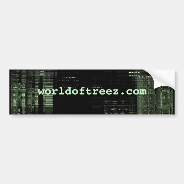 Autocollant De Voiture worldoftreez.com - bumper.sticker (Devant)