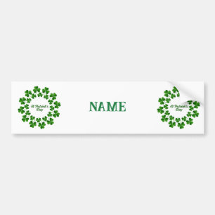 Autocollant De Voiture Wreath de la Saint Patrick Thunder_Cove