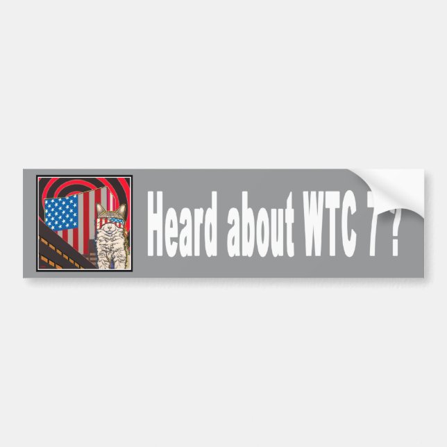 Autocollant De Voiture "WTC 7" adhésif pour pare-chocs (Devant)