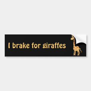 Autocollant De Voiture XX girafe primitive drôle d'art