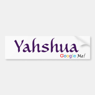 Autocollant De Voiture Yahshua - Google j'adhésif pour pare-chocs