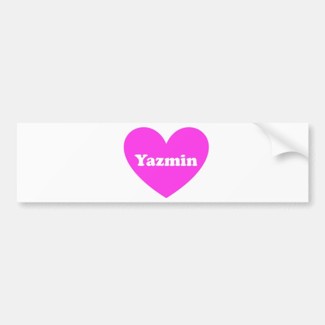 Autocollant De Voiture Yazmin (Devant)