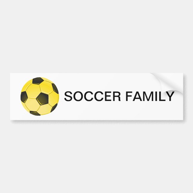 Autocollant De Voiture Yellow American Soccer Ball or Football (Devant)