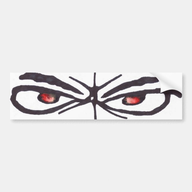 Autocollant De Voiture Yeux de BTT (Devant)