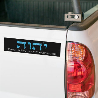 Autocollant De Voiture YHWH C'est mon nom pour toujours le nom sacré de D