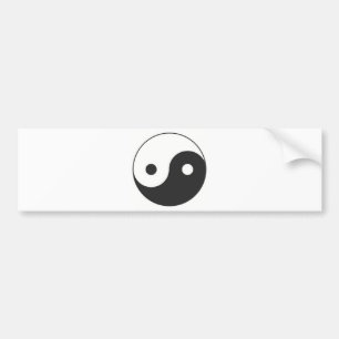 AUTOCOLLANT DE VOITURE YIN ET SYMBOLE DE YANG