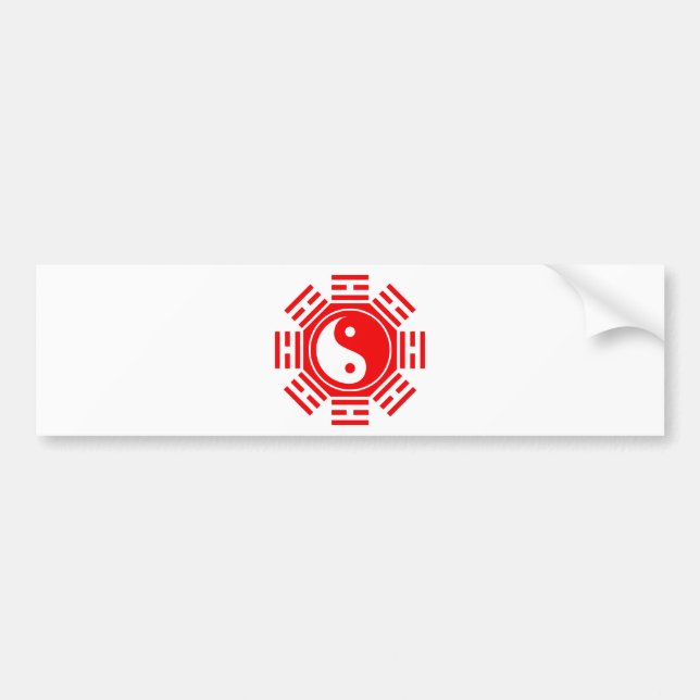 AUTOCOLLANT DE VOITURE YIN ET YANG (Devant)