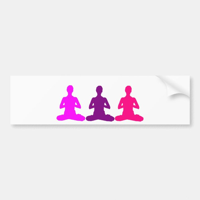 Autocollant De Voiture Yoga (Devant)