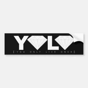 AUTOCOLLANT DE VOITURE YOLO