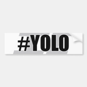 Autocollant De Voiture YOLO Hashtag