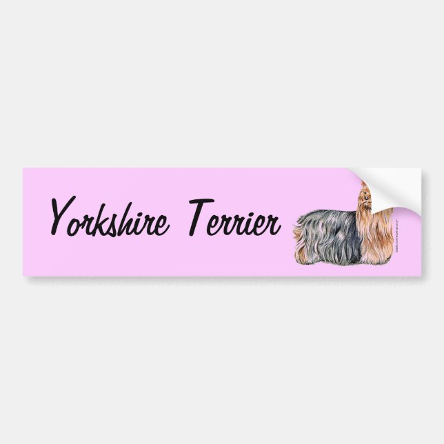 Autocollant De Voiture Yorkshire Terrier (Devant)