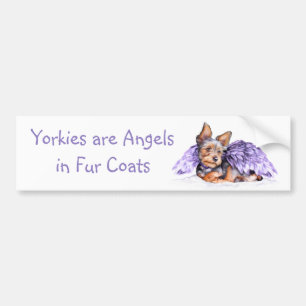 Autocollant De Voiture Yorkshire Terrier Yorkie Angel