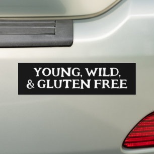 Autocollant De Voiture Young Wild Gluten Libre