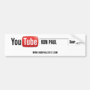 Autocollant De Voiture YouTube Ron Paul