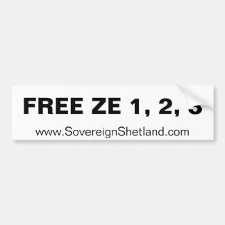Autocollant De Voiture ZE LIBRE 1, 2, adhésif pour pare-chocs 3