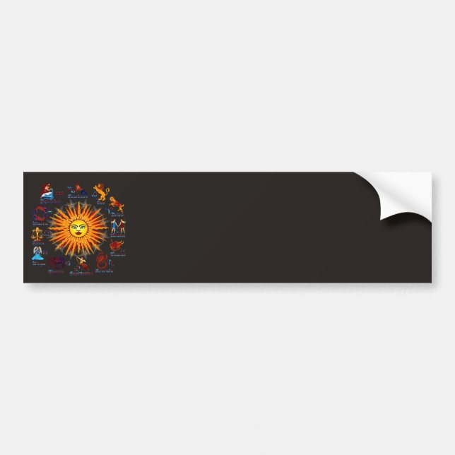 Autocollant De Voiture Zodiac-Signs-All-V-1 (Devant)