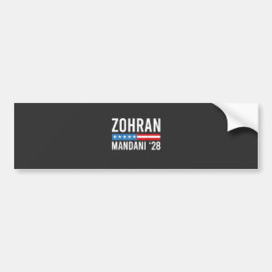Autocollant De Voiture Zohran Mamdani Candidat Maire NYC Drapeau USA