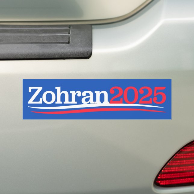 Autocollant De Voiture Zohran Mamdani Mayor NYC 2025 (En voiture)
